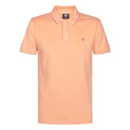 Petrol Industries Tricou 'Wave' portocaliu pastel / roz pitaya / alb