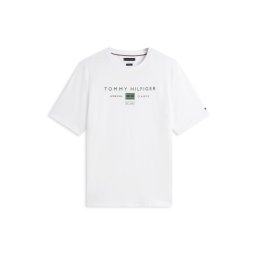 Tommy Hilfiger Big & Tall Tricou 'BRAND LOVE' verde închis / alb