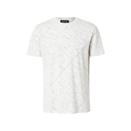 ARMANI EXCHANGE Tricou negru / alb