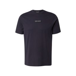 ARMANI EXCHANGE Tricou bleumarin / alb