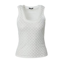 GUESS by Marciano Top 'ARIA' argintiu / alb