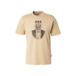 BLEND Tricou 'BHKAY' maro cappuccino / negru