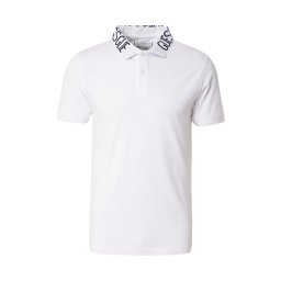 GUESS Tricou 'NOLAN' albastru noapte / alb