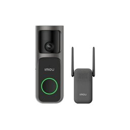 Sonerie video wireless Imou, camera panoramica 4MP cu baterie, IR 5m, PIR, audio bidirectional, slot micro SD, DB-3EP-4M0W/DS3