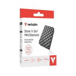 SSD portabil SNG Mini Diamond USB-C 512GB Verbatim