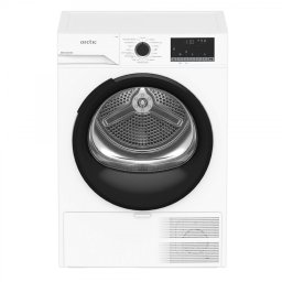 Uscator de rufe Arctic A2T28249W, Pompa de caldura, 8 kg, 15 programe, Clasa C, Motor Silent Inverter, Aqua Surf, Alb