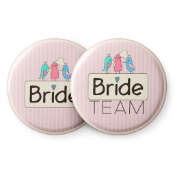 Spielehelden Insignele Sweet Bride Petrecerea burlăcițelor 12 insigne 5,6 cm extra mare Cadou pentru petrecerea burlăcițelor (AMZBUTA012)