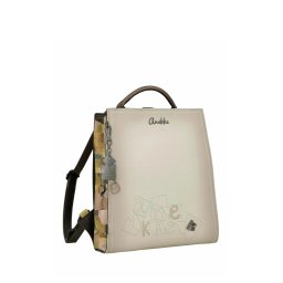 Rucsac Anekke 42725-273 Bej cu Detalii Artistice