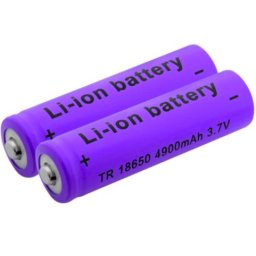 Set 2 Acumulatori MOV Li-Ion ART 18650 4800 mAh 3.7V cu varf