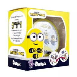 Dobble Minionii - joc de cărți cu instrucțiuni în lb. maghiară