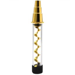 Blunt sticla V12 Plus Twisty Quartz cu adaptor Bong 12cm (USA)
