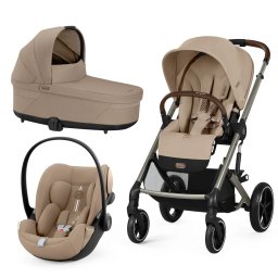 Carucior Cybex, Balios S Lux 3 in 1 BLK, Alomond Beige