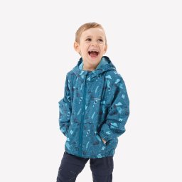 Geacă impermeabilă de drumeție pentru copii 2-6 ani, MH500 kid Albastru