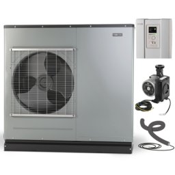 Pompa de caldura aer-apa 16 kW Nibe F2050-16, monobloc, automatizare inteligenta SMO 20, pompa circulatie