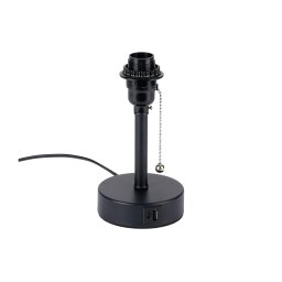 Lampă de masă Brilagi TABLON cu port USB, 1xE27/25W/230V, neagră