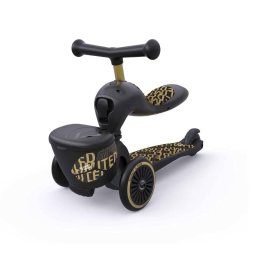 Trotineta copii transformabila 2 in 1 HighwayKick 1 Lifestyle Black Gold Limited Scoot & Ride