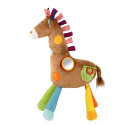 Jucarie gigant din plus cu activitati girafa, playq sigikid