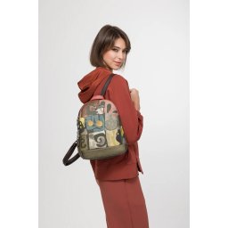 Rucsac Damă Anekke 42715-044 - Design Abstract Multicolor - 30 cm