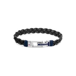 TOMMY HILFIGER Brățară negru / argintiu
