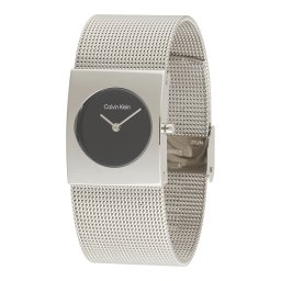 Calvin Klein Ceas analogic 'PULSE' negru / argintiu