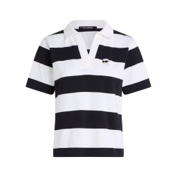 Karl Lagerfeld Tricou 'IKON' negru / alb
