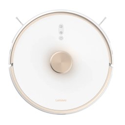 Aspirator robot LENOVO T1S, 0.4l, autonomie max 150 min, Wi-Fi, functie mop, alb-auriu