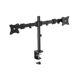 Articulating Dual Monitor Desk Mount Bracket 13" - 27" , negru