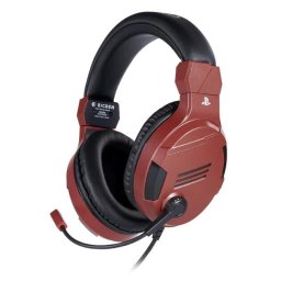 Casca Gaming Stereo BigBen Headset Licenta Sony Playstation, PC, Jack 3.5mm, Cablu 1.2m, Rosu