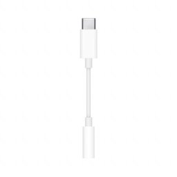 Adaptor Apple MU7E2ZM/A, USB-C - 3.5mm Jack, White