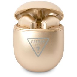Casti In-Ear Guess Triangle Logo, Bluetooth, Auriu Glossy