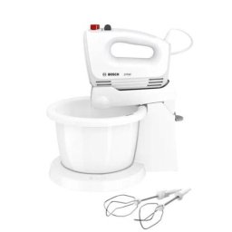 Mixer de bucatarie, Bosch MQWPL2000, 375W, cu bol, Alb