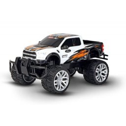 Masinuta cu telecomanda Carrera Ford F-150 Raptor, varsta intre 6-8 ani, Plastic, Alb