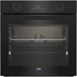 Cuptor incorporabil Beko BBIM18302BCSE, Electric, Autocuratare catalitica, 72 l, Clasa A+, RecycledNet, AEROperfect, Rafturi telescopice, Soft close door, Touch si Butoane, Grill, Negru