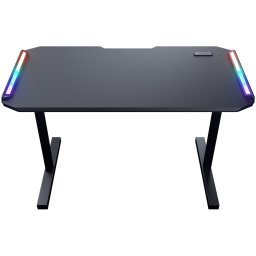 Birou gaming Cougar Deimus 120, Porturi USB, Iluminare RGB, Negru