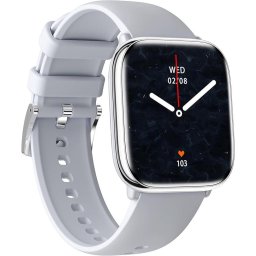 Ceas inteligent myPhone Watch Pastel, AMOLED, Bluetooth, 1,75", 390 x 450 pixeki, IP67, Argintiu