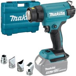 Suflanta cu aer cald Makita DHG181ZK, Li-Ion, 18 V, 200 l/min, valiza plastic, accesorii, fara acumulatori si incarcator