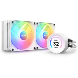 Cooler CPU NZXT Kraken Elite 240 RGB, Racire cu apa, 2 ventilatoare, Alb