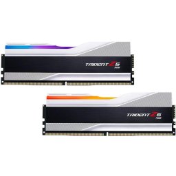 Kit memorii RAM dual-channel DIMM, G.Skill, 32 GB, DDR5, 7600 MHz, 2 x 16 GB, Trident Z5, RGB XMP, Argintiu