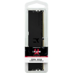 Kit dual Memorie RAM, Goodram Seria IRDM Pro, capacitate 64 GB (2 x 32 GB) DDR4, frecventa 3600 MHz, CL 18, Negru