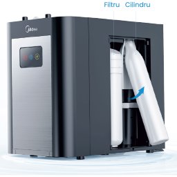 Dozator de apa multifunctional Midea JL1747U-SI, purificare, racire, apa carbogazoasa, filtrare in 3 etape, debit apa rece ≥1.5L/min, debit apa minerala ≥1.8 L/min, Montaj sub chiuveta