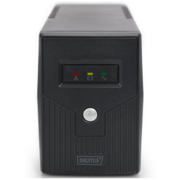 UPS Digitus DN-170063-B, Line-Interactive, 600 VA, 360 W, baterie 12 V / 7 Ah, Negru