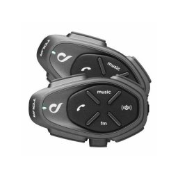 Casti Interfon TOUR HD pentru motocicleta, 1500 m, 2 buc, Negru