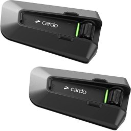 Sistem Comunicatie pentru motociclete Cardo PT200101 intercom, 2 canale, 1600 m, Negru