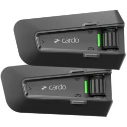 Sistem Comunicatie pentru motociclete Cardo Packtalk Neo Duo intercom, 2 canale, 1600 m, Negru
