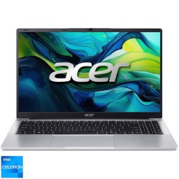 Laptop Acer Aspire Lite 15 AL15-32P-C49X, procesor Intel® Celeron® N4500 pana la 2.8GHz, 15.6 inch, Full HD, IPS, 8GB DDR4, 256GB SSD, Intel® UHD Graphics, No OS, Argintiu