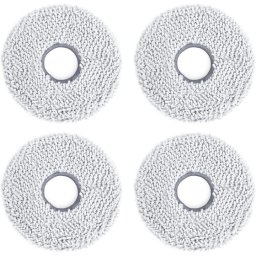 Set 4 rezerve de mop lavabil Ecovacs DWP020022, compatibil Ecovacs DEEBOT T50, T50 MAX si T30C, Alb