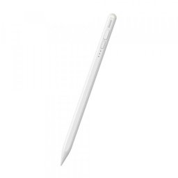 Touch Pen Baseus Smooth Writing 2 Series pentru Apple iPad, Versiune Wireless Led Activ, Alb SXBC060402