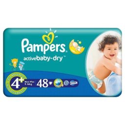 Scutece Pampers Active Baby Maxi Plus Nr 4+ 48buc