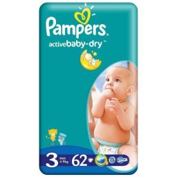 Scutece Pampers Active Baby Midi Nr 3 62 buc