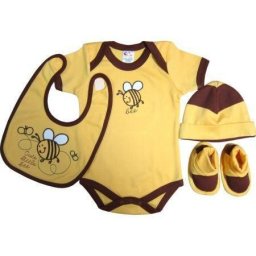 Set cadou bebe 4 piese, 0-6 luni Primii Pasi